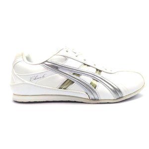Asics Cheer 6 Women's Cheerleader Sneakers Shoes White Silver Size 8.5 New